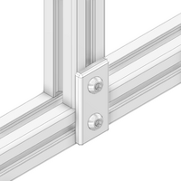 41-100-3 MODULAR SOLUTIONS ALUMINUM CONNECTING PLATE<BR>30 SERIES 30MM X 60MM FLAT W/HARDWARE